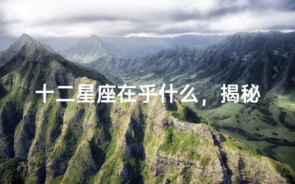 十二星座在乎什么,揭秘不同星座最在意的事情