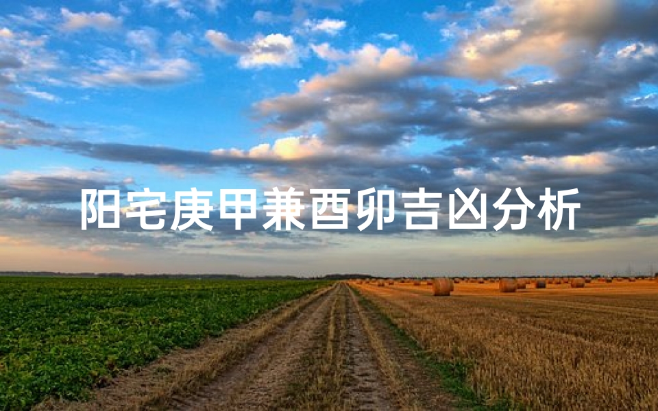 阳宅庚甲兼酉卯吉凶分析、风水庚甲兼酉卯案例