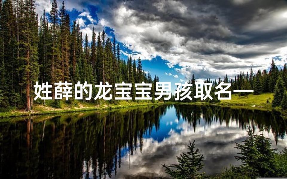 姓薛的龙宝宝男孩取名—薛姓男宝宝起名-东贵算卦网