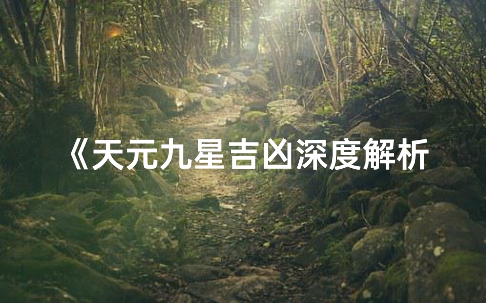 《天元九星吉凶深度解析视频完整版免费下载》