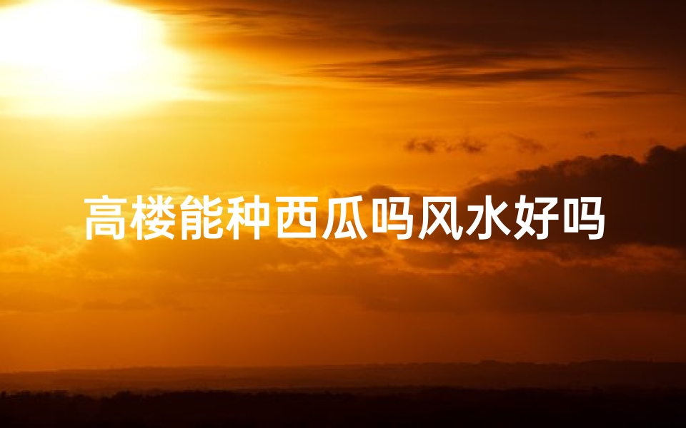 高楼能种西瓜吗风水好吗