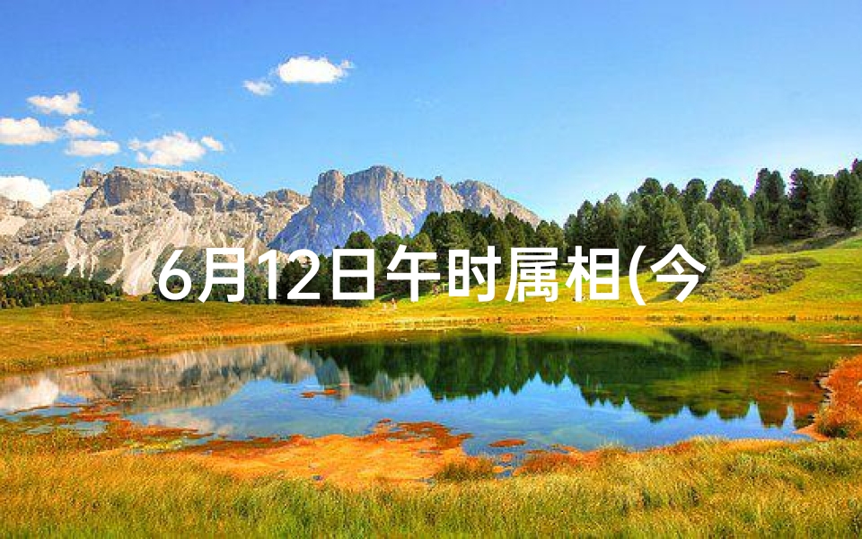 6月12日午时属相(今日黄历宜忌2023年6月12日是星期几什么日子 )