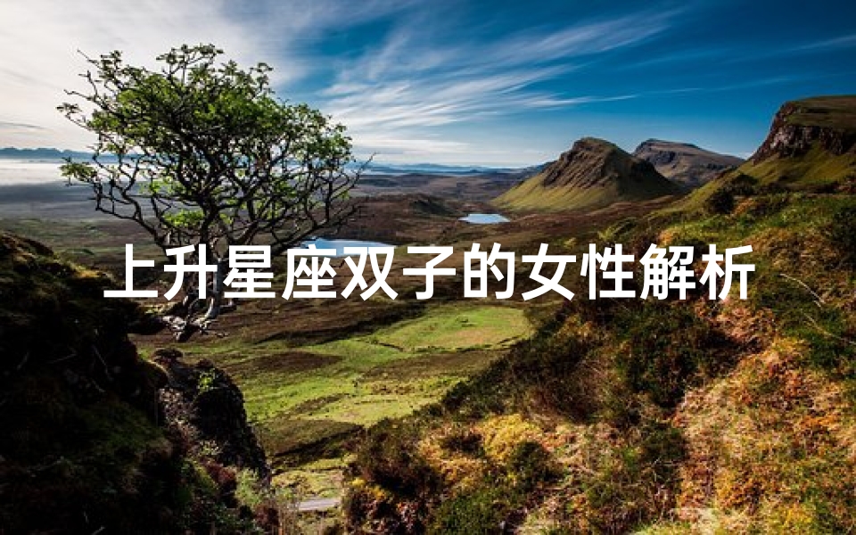上升星座双子的女性解析(上升双子解析)