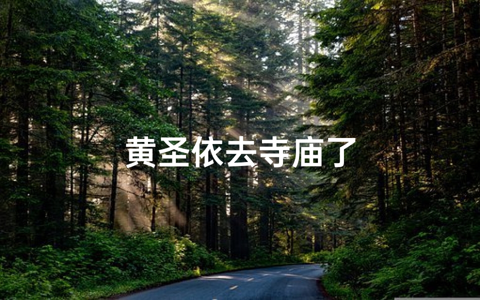 黄圣依去寺庙了