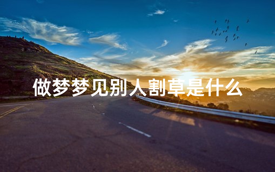 做梦梦见别人割草是什么意思,梦见别人割草意味着什么