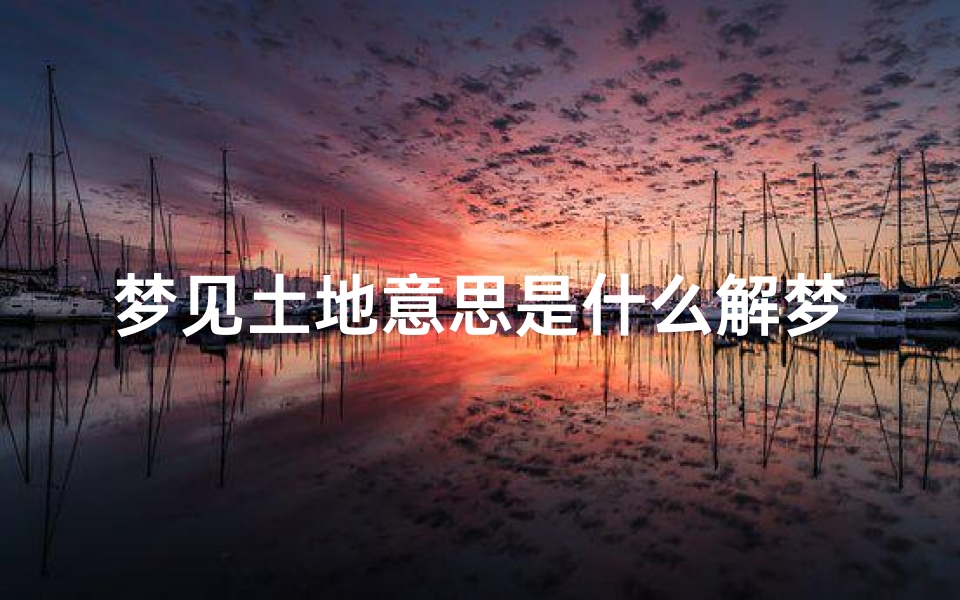 梦见土地意思是什么解梦(做梦土地)