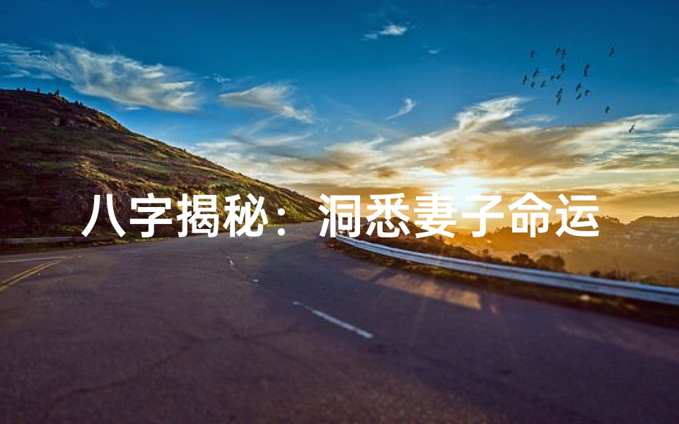 八字揭秘:洞悉妻子命运的秘密