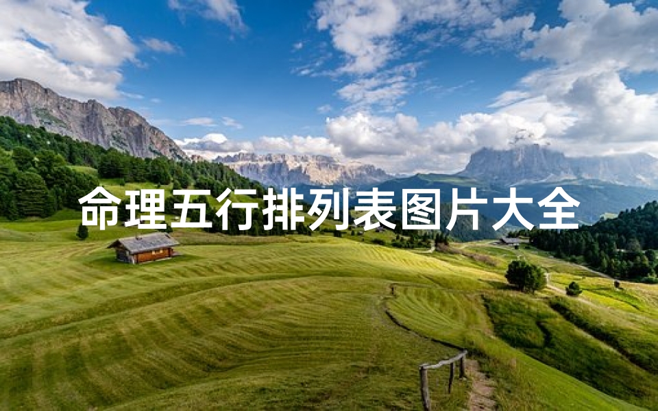 命理五行排列表图片大全(生辰八字与五行对照表,如何通过生辰八字算五行)