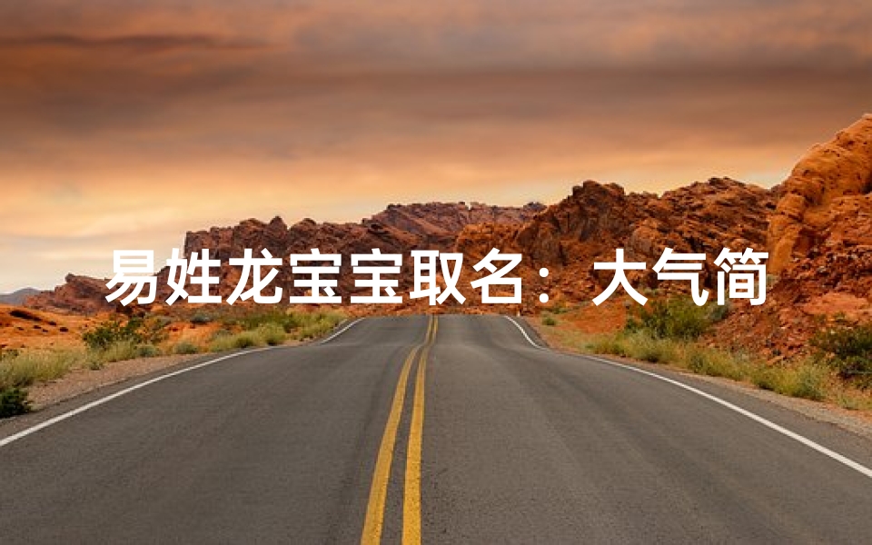 易姓龙宝宝取名:大气简单,龙腾四海