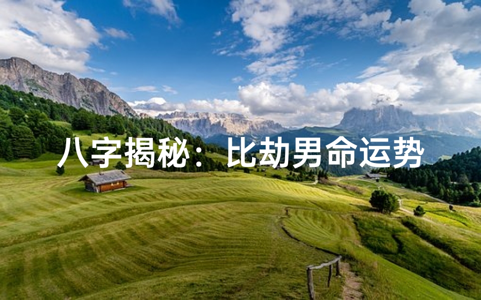 八字揭秘:比劫男命运势解析