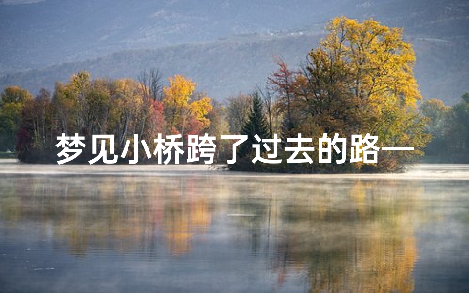梦见小桥跨了过去的路—梦到小桥塌了是什么意思
