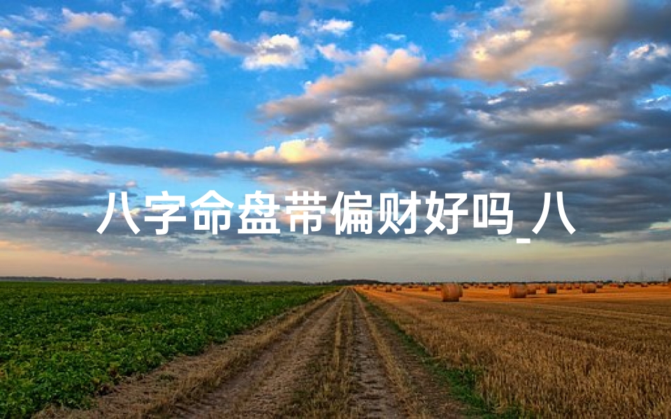 八字命盘带偏财好吗_八字命盘带偏财好吗?财运亨通的秘密解析