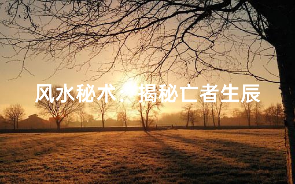 风水秘术:揭秘亡者生辰与死亡日期的神秘联系