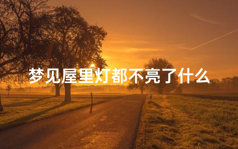 梦见屋里灯都不亮了什么意思—梦见家里灯都不亮了
