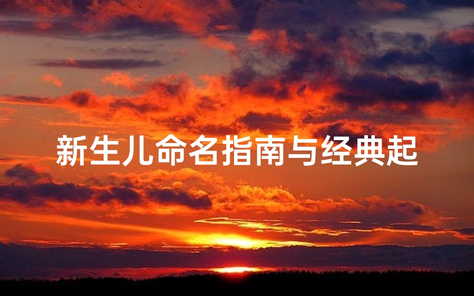 新生儿命名指南与经典起名书籍推荐,为孩子定制专属人生符号