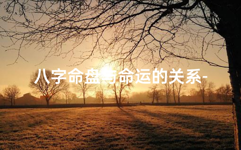 八字命盘与命运的关系-八字命盘揭秘:命运轨迹的神秘指引