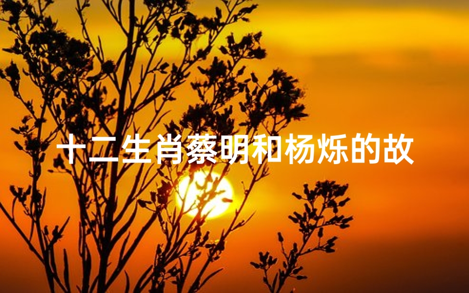 十二生肖蔡明和杨烁的故事(今年的春晚名单是什么 )