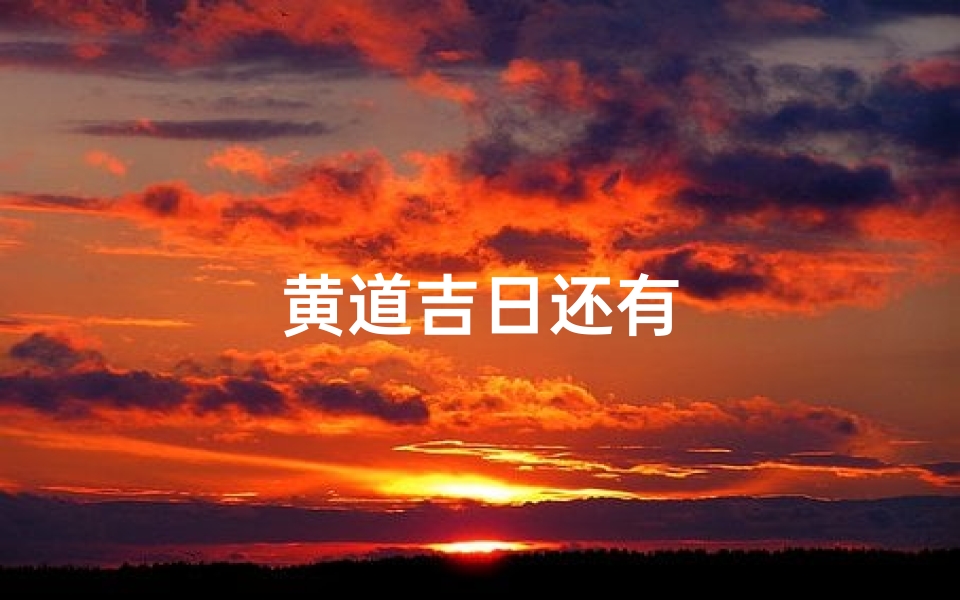 黄道吉日还有