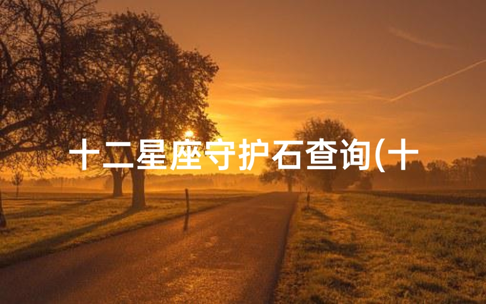 十二星座守护石查询(十二星座的守护石)
