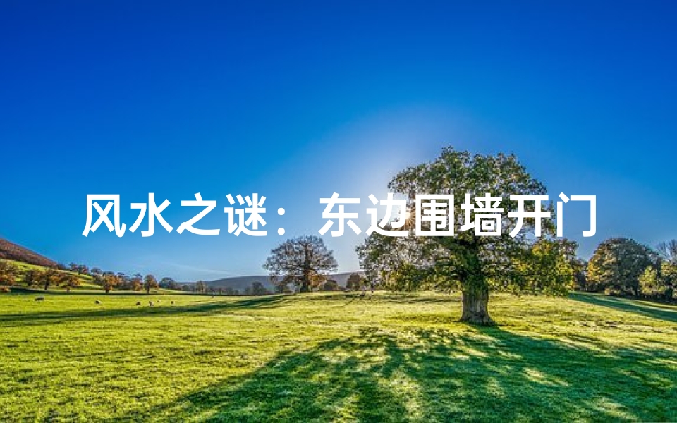 风水之谜:东边围墙开门吉凶解析