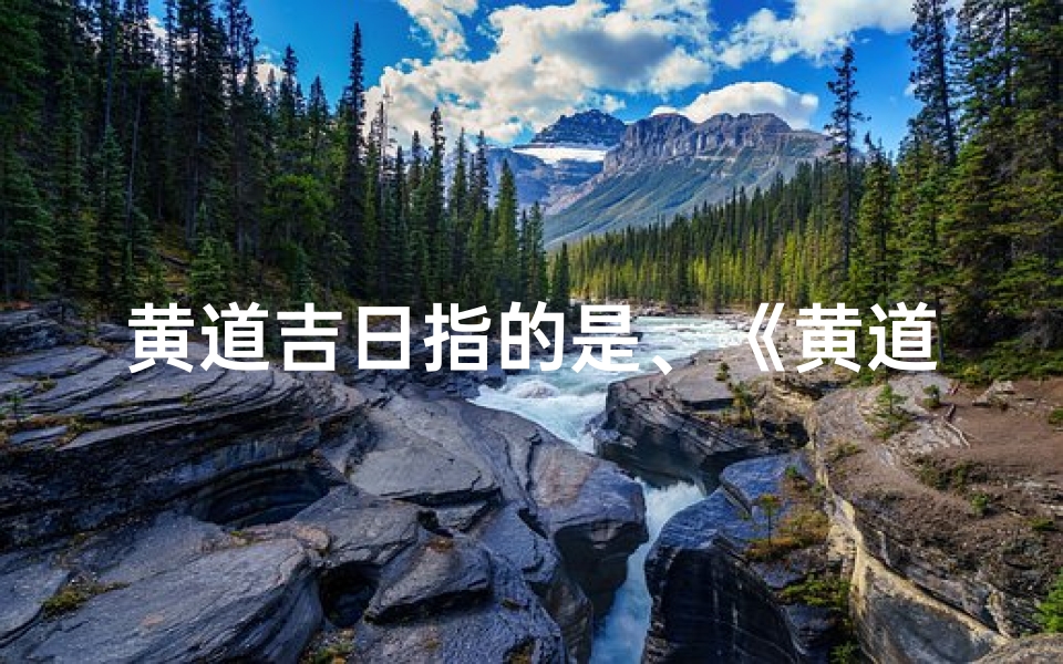 黄道吉日指的是、《黄道吉日:传统择日的现代解读》