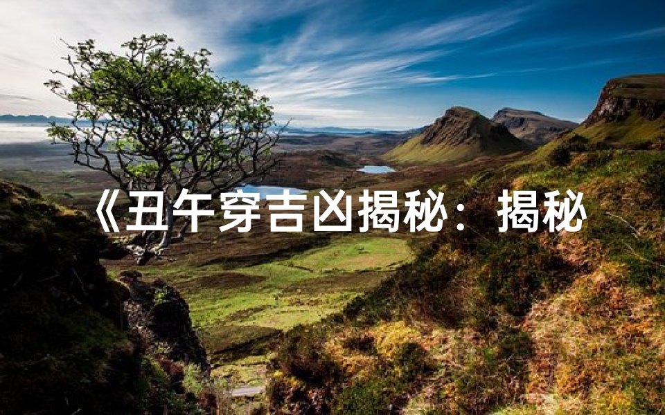 《丑午穿吉凶揭秘:揭秘服饰背后的运势秘密》