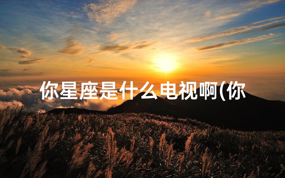 你星座是什么电视啊(你是什么星座撩妹回复)