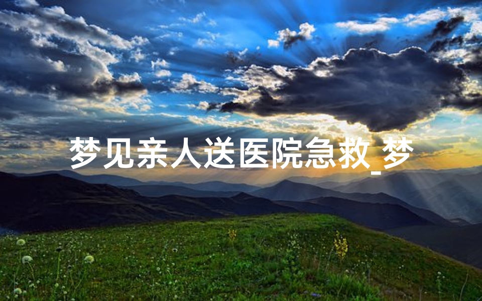梦见亲人送医院急救_梦见亲人送上救护车