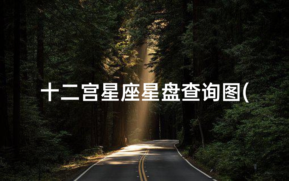十二宫星座星盘查询图(怎么查自己的上升星座和十二宫 )