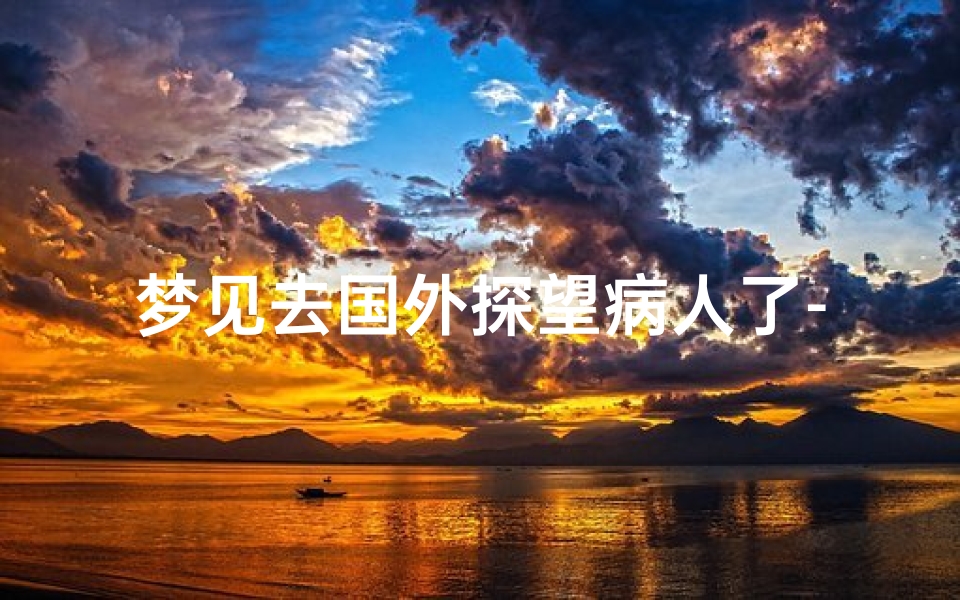 梦见去国外探望病人了-梦见自己探望病人是什么意思