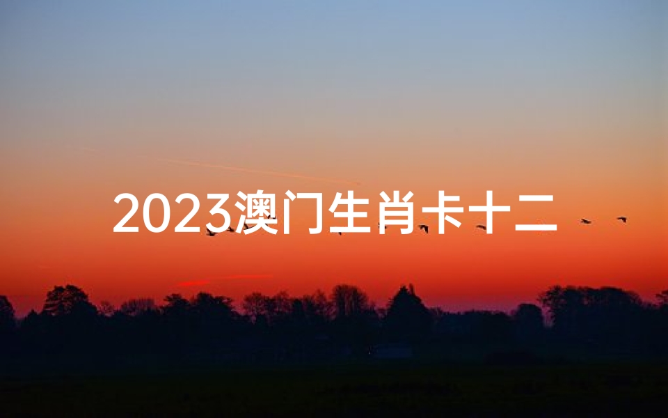 2023澳门生肖卡十二生肖表(十二生肖的岁数表2023)