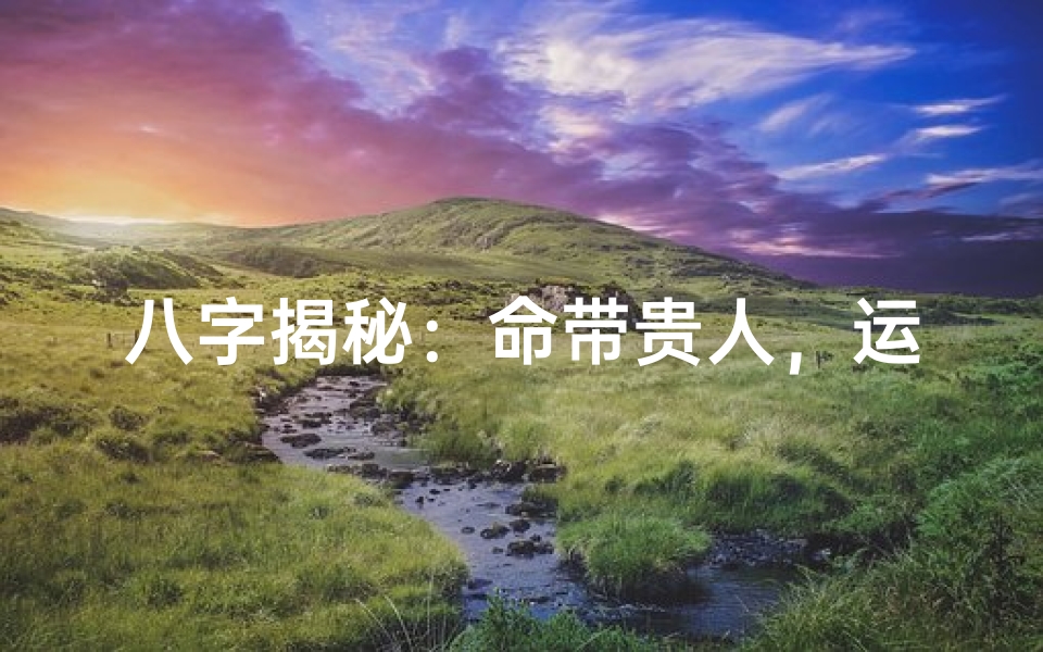 八字揭秘:命带贵人,运势如何?