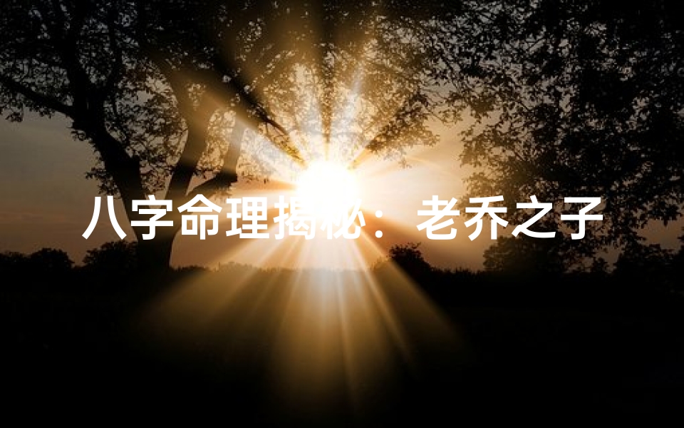 八字命理揭秘:老乔之子身份之谜