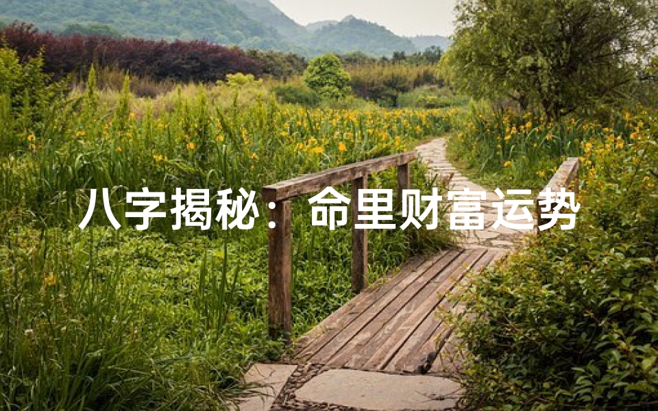 八字揭秘:命里财富运势深度解析