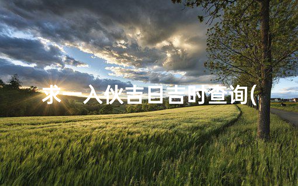求一入伙吉日吉时查询(求大师算搬家吉日吉时。)