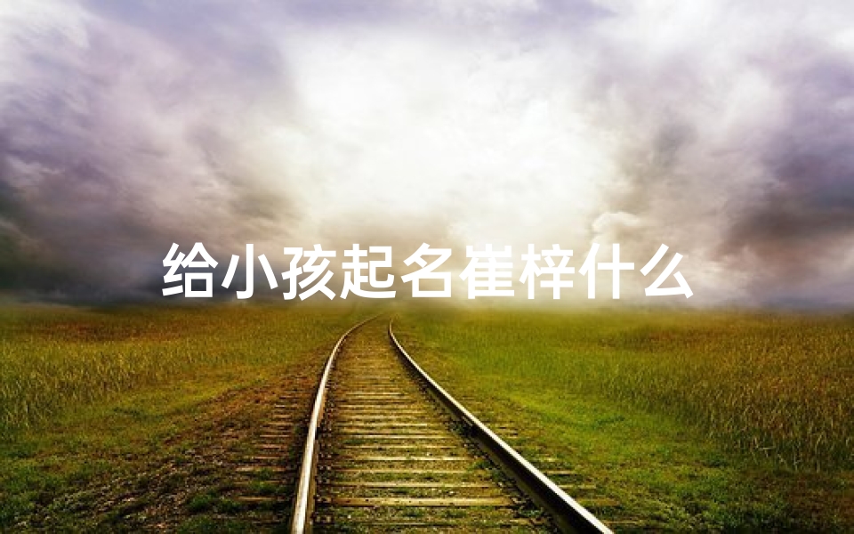 给小孩起名崔梓什么