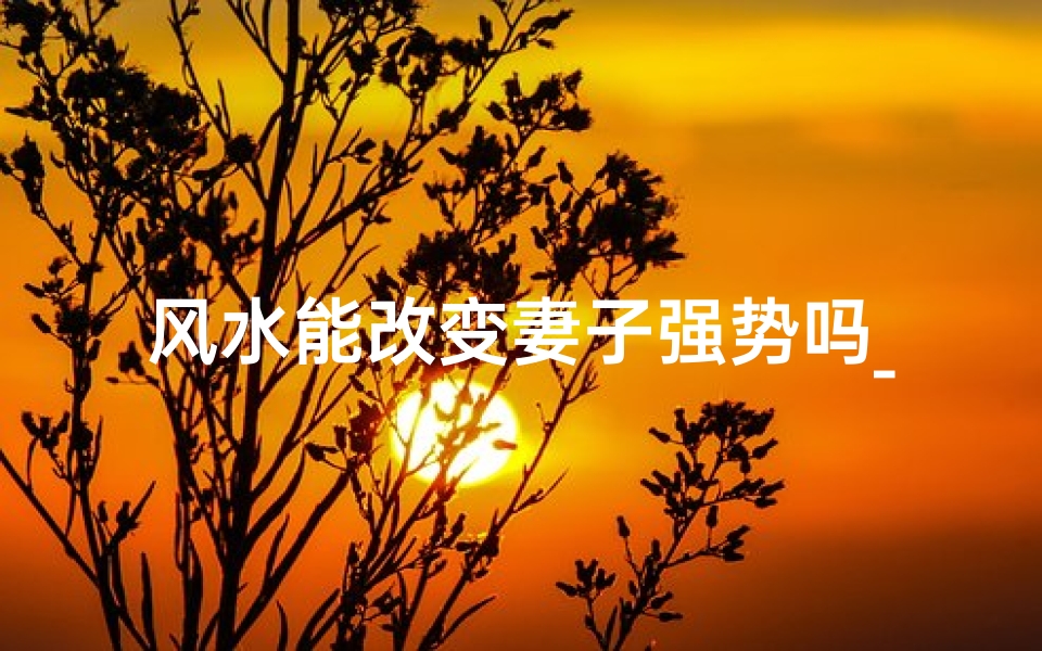 风水能改变妻子强势吗_风水布局能否驯服强势妻子?
