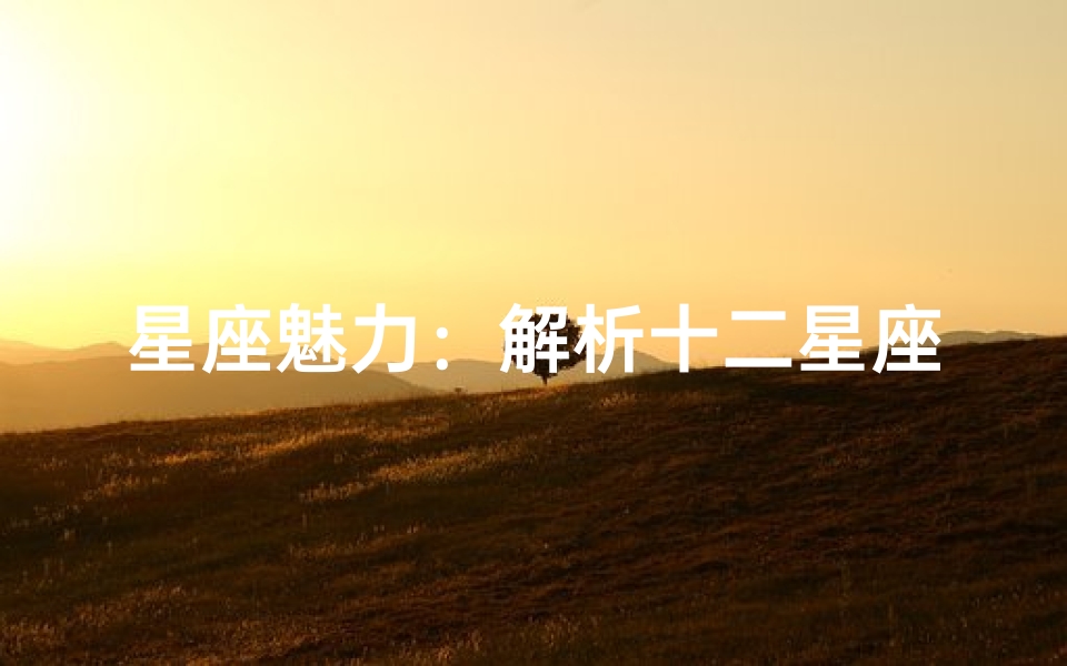 星座魅力:解析十二星座的独特读音与象征意义