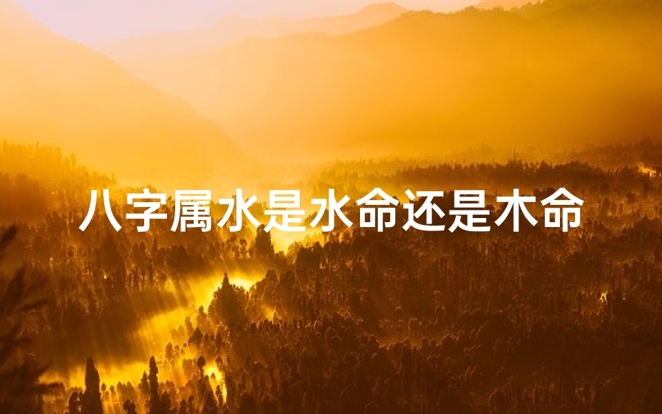 八字属水是水命还是木命呢_八字属水命是水命还是木命?揭秘八字命理之谜