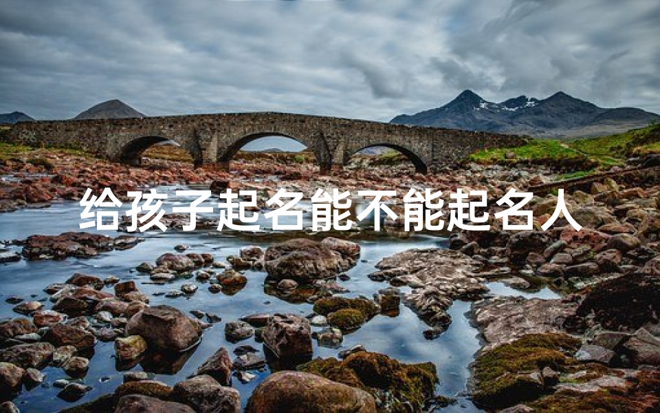 给孩子起名能不能起名人的名字(《针心童趣:寓意美好的儿童名字精选》)