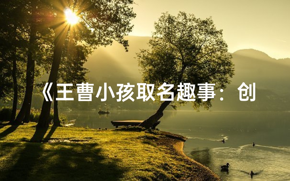 《王曹小孩取名趣事:创意碰撞,智慧结晶》