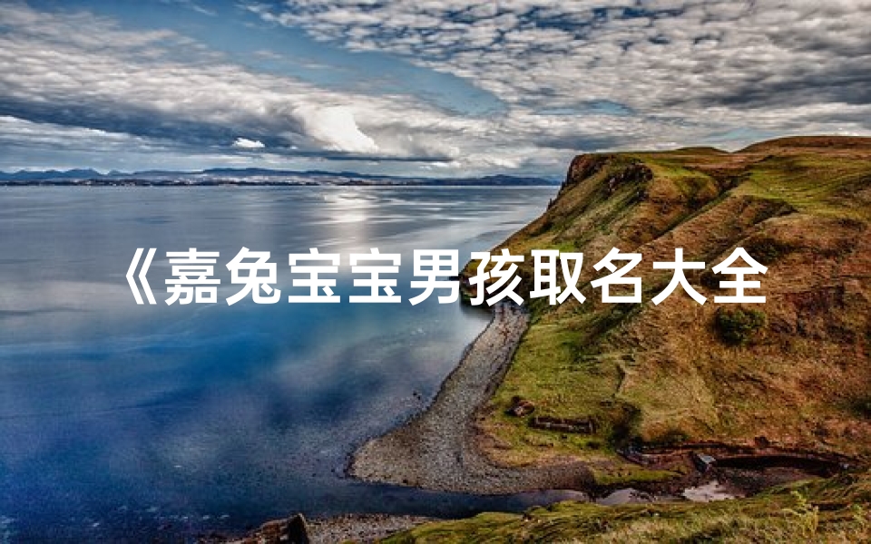 《嘉兔宝宝男孩取名大全:寓意吉祥的美好名字》