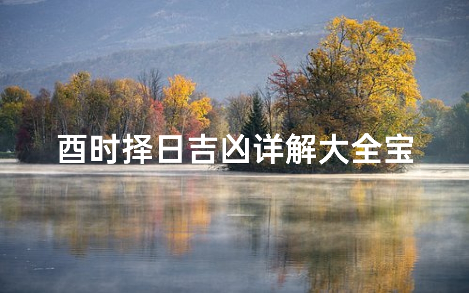 酉时择日吉凶详解大全宝典