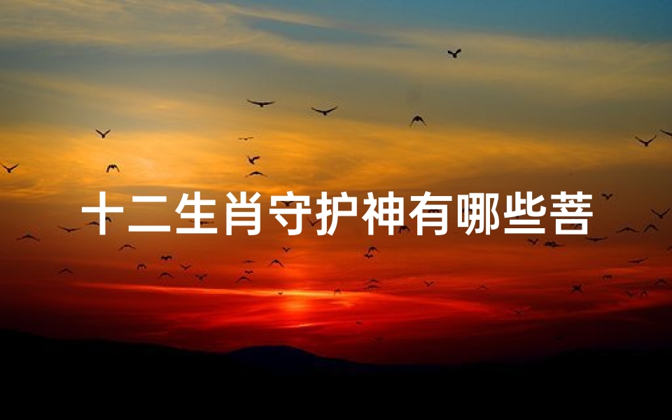 十二生肖守护神有哪些菩萨(十二生肖守护神是)