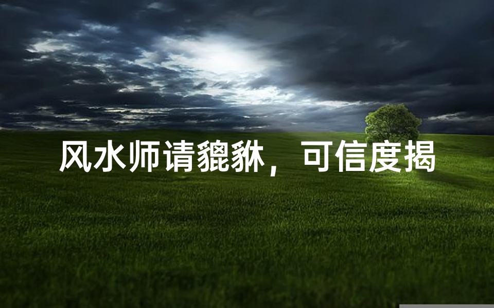 风水师请貔貅,可信度揭秘