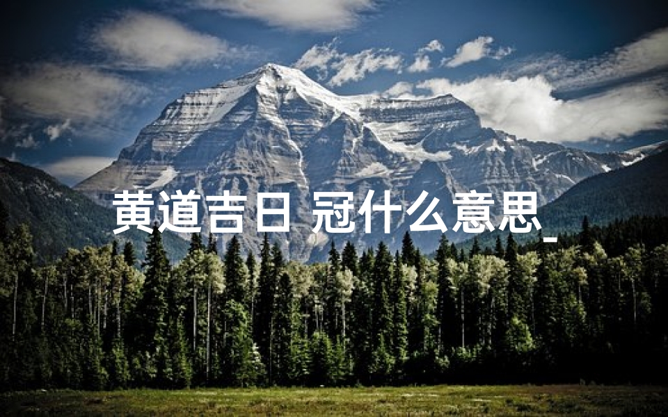 黄道吉日 冠什么意思_黄道吉日,是什么意思