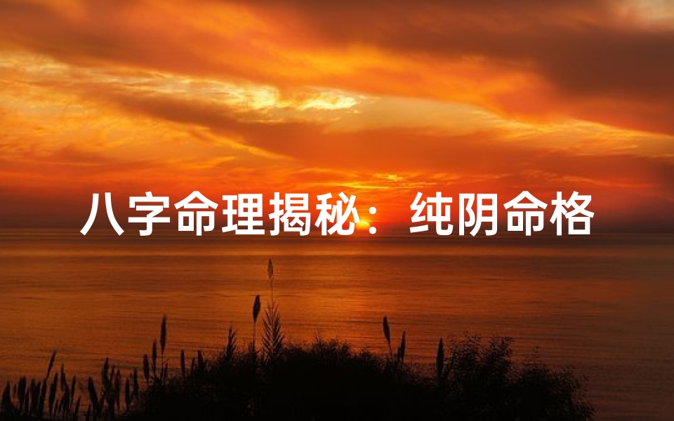 八字命理揭秘:纯阴命格的神秘寓意