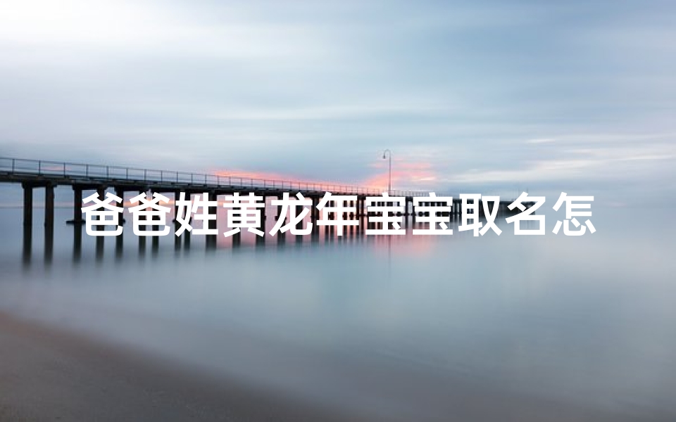 爸爸姓黄龙年宝宝取名怎么取;黄龙什么名字好听男孩
