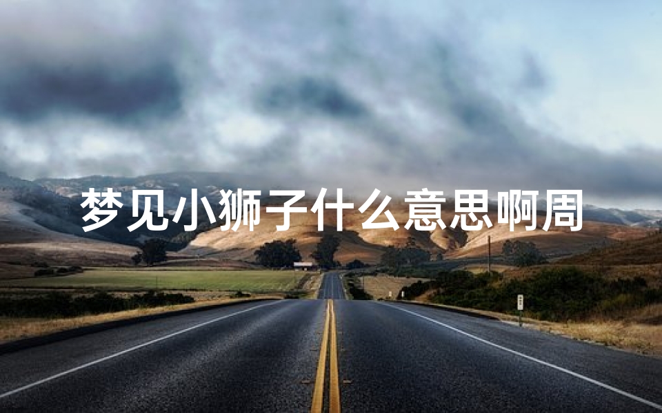 梦见小狮子什么意思啊周公解梦(梦见小狮子有什么预兆 是什么意思 )