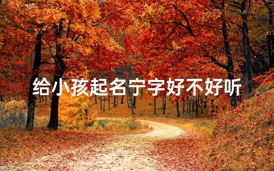 给小孩起名宁字好不好听、《宁字宝宝名字:寓意美好,音韵悦耳》
